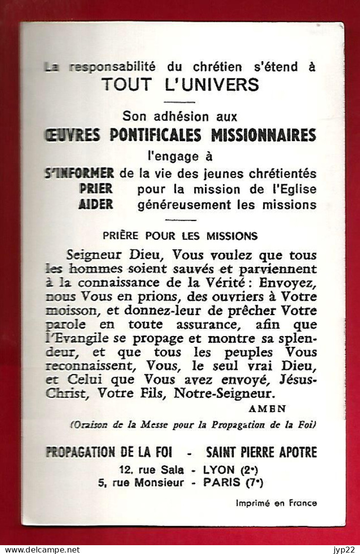 Image Pieuse Ed Propagation De La Foi Cérémonie Dans Une Pagode - Oeuvres Pontificales Missionnaires - Devotion Images