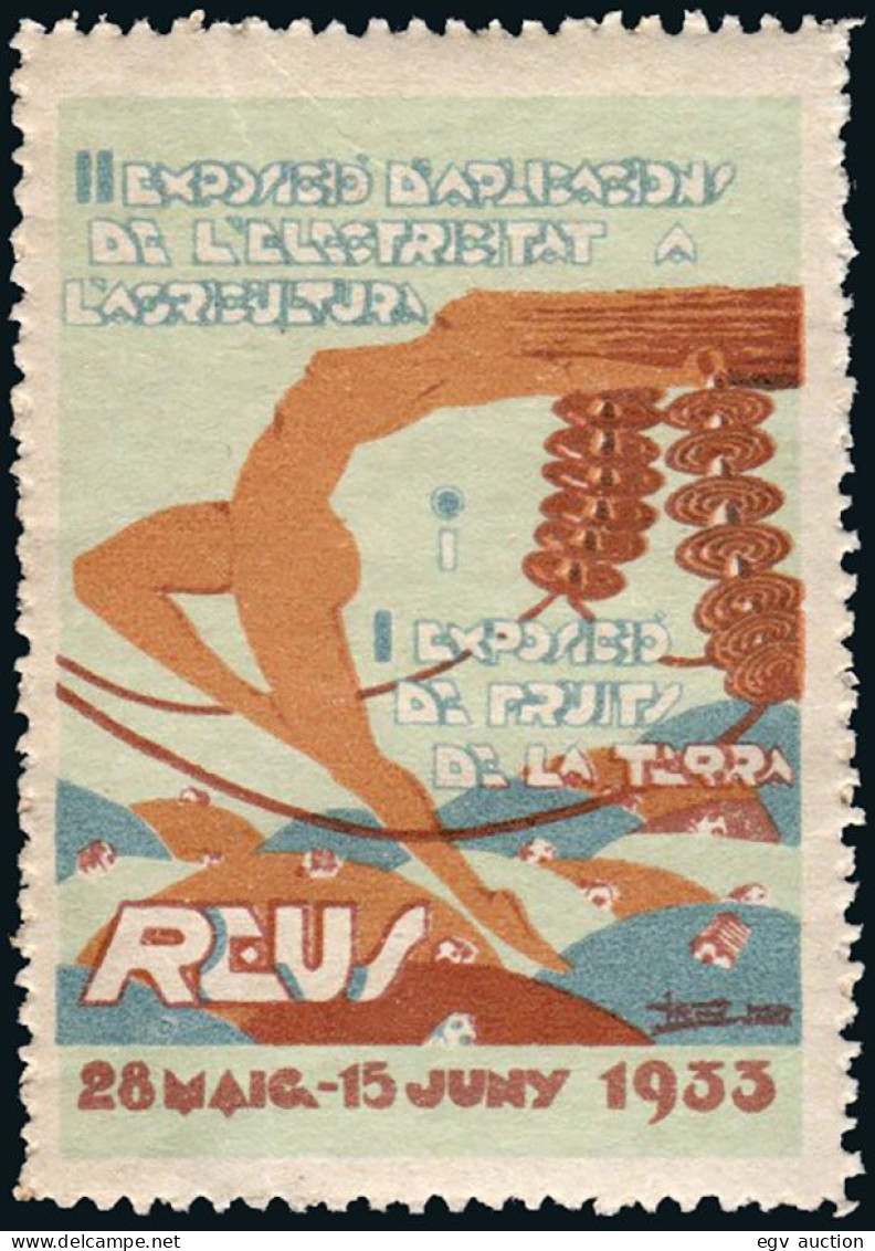 Tarragona - Viñeta - ** S/Cat - 1933 "Reus I Exposición De Fruits De La Terra" - Neufs