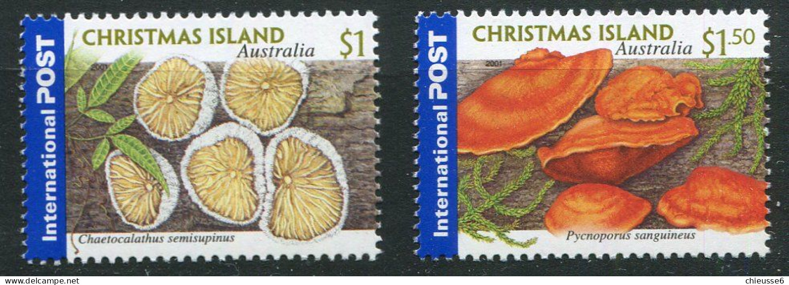 Christmas ** N° 485/486 - Champignons - Christmas Island