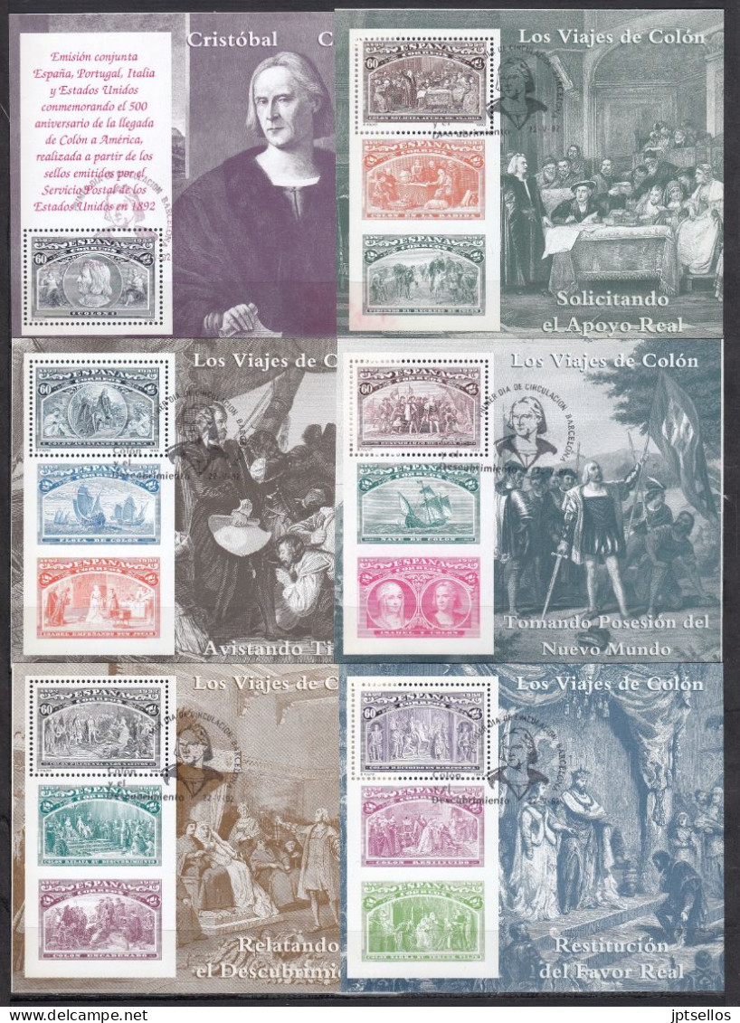 ESPAÑA 1992 Nº 3203/3209 USADO PRIMER DIA - Used Stamps