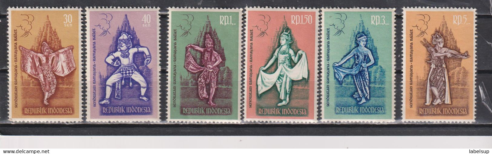 Lot De Timbres Neufs** D'Indonésie De 1962 MNH YT 269 à 274 - Indonesië