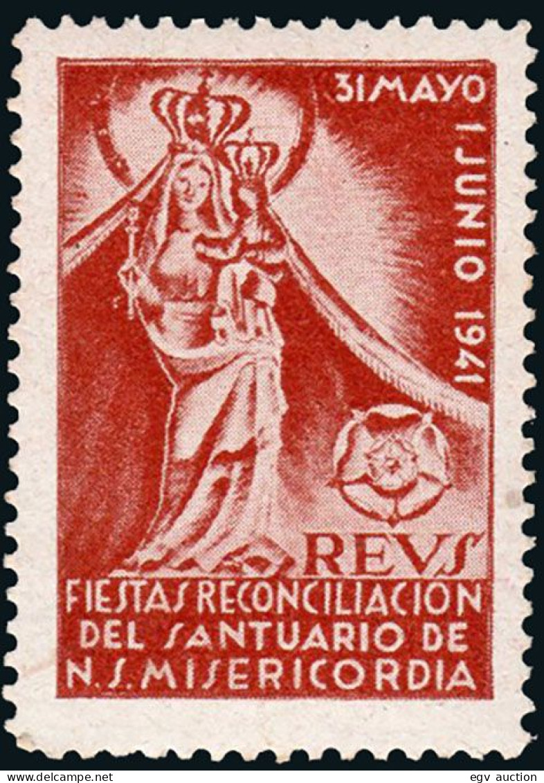 Tarragona - Viñeta - ** S/Cat - 1941 "Reus Fiestas Reconciliación Del Santuario N.S. Misericordia" - Unused Stamps