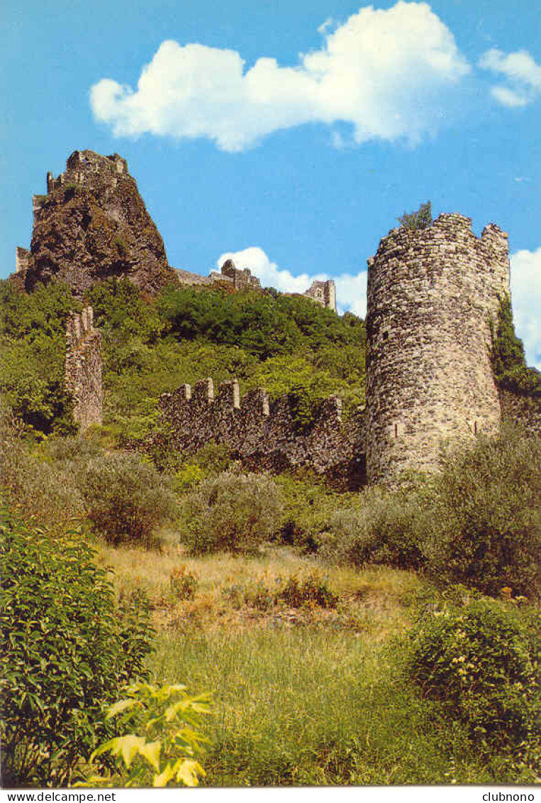 ROCHEMAURE - LES RUINES DES REMPARTS ET DU CHATEAU FORT - Rochemaure