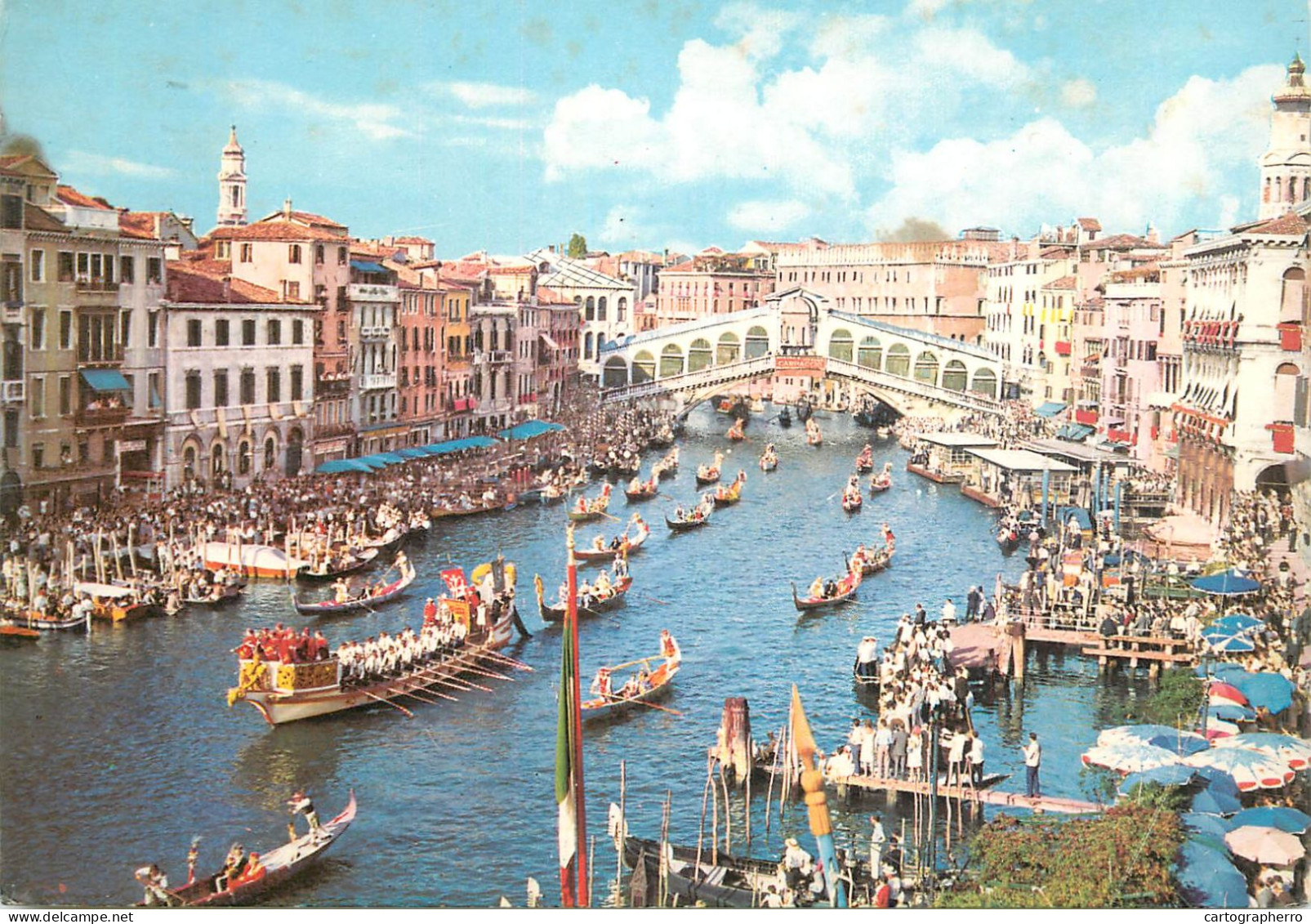 Navigation Sailing Vessels & Boats Themed Postcard Venice Regata Storica Canal Grande - Segelboote