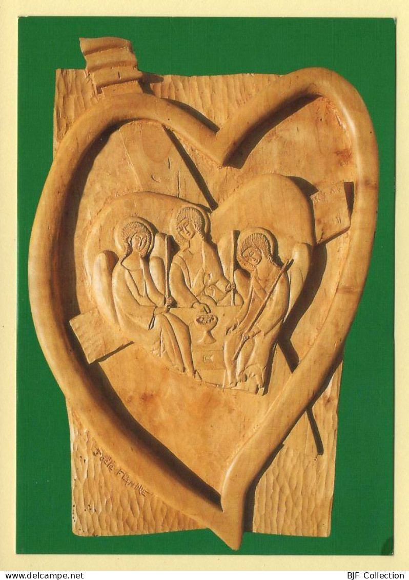 La Trinité - Sculpture Sur Bois (voir Scan Recto/verso) - Jungfräuliche Marie Und Madona