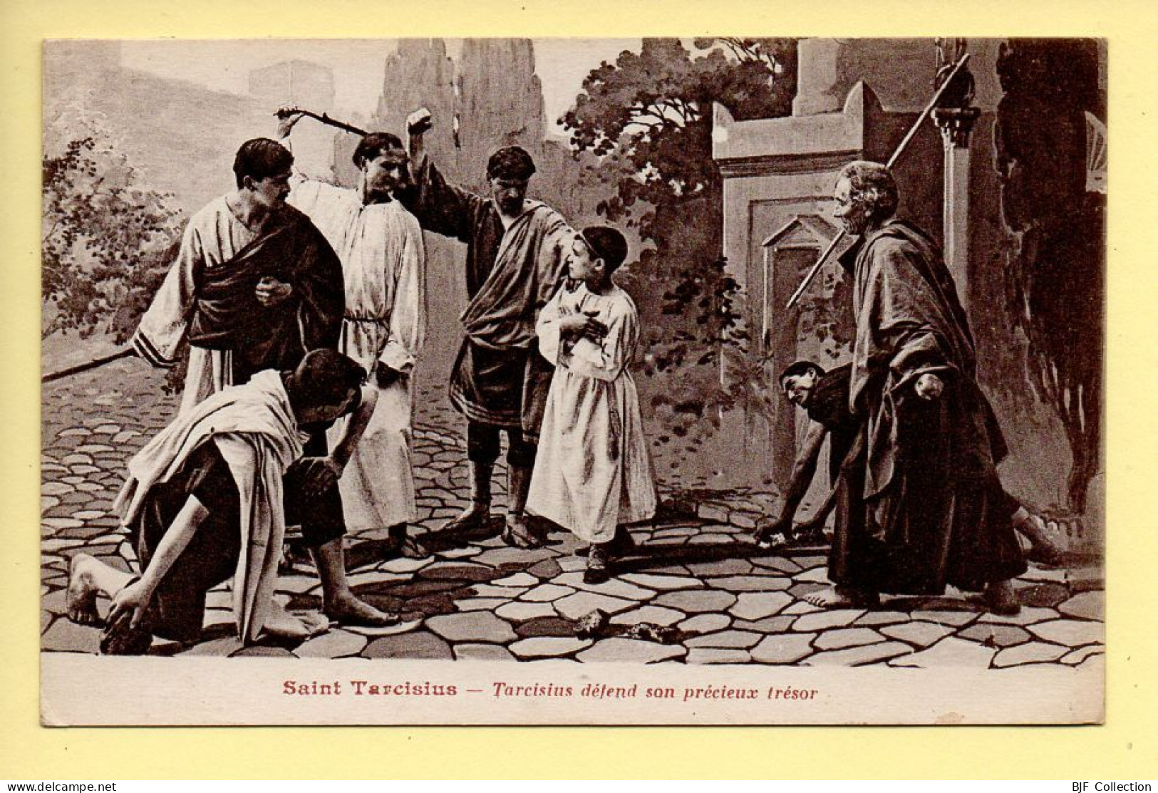 Saint Tarcisius : Tarcisius Défend Son Précieux Trésor (voir Scan Recto/verso) - Santos