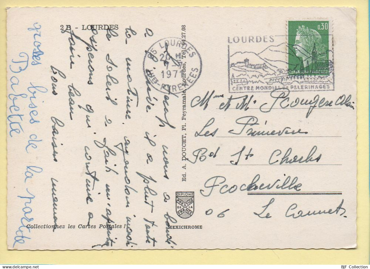 Souvenir De LOURDES – Multivues / Blason / CPSM (voir Scan Recto/verso) - Lugares Santos