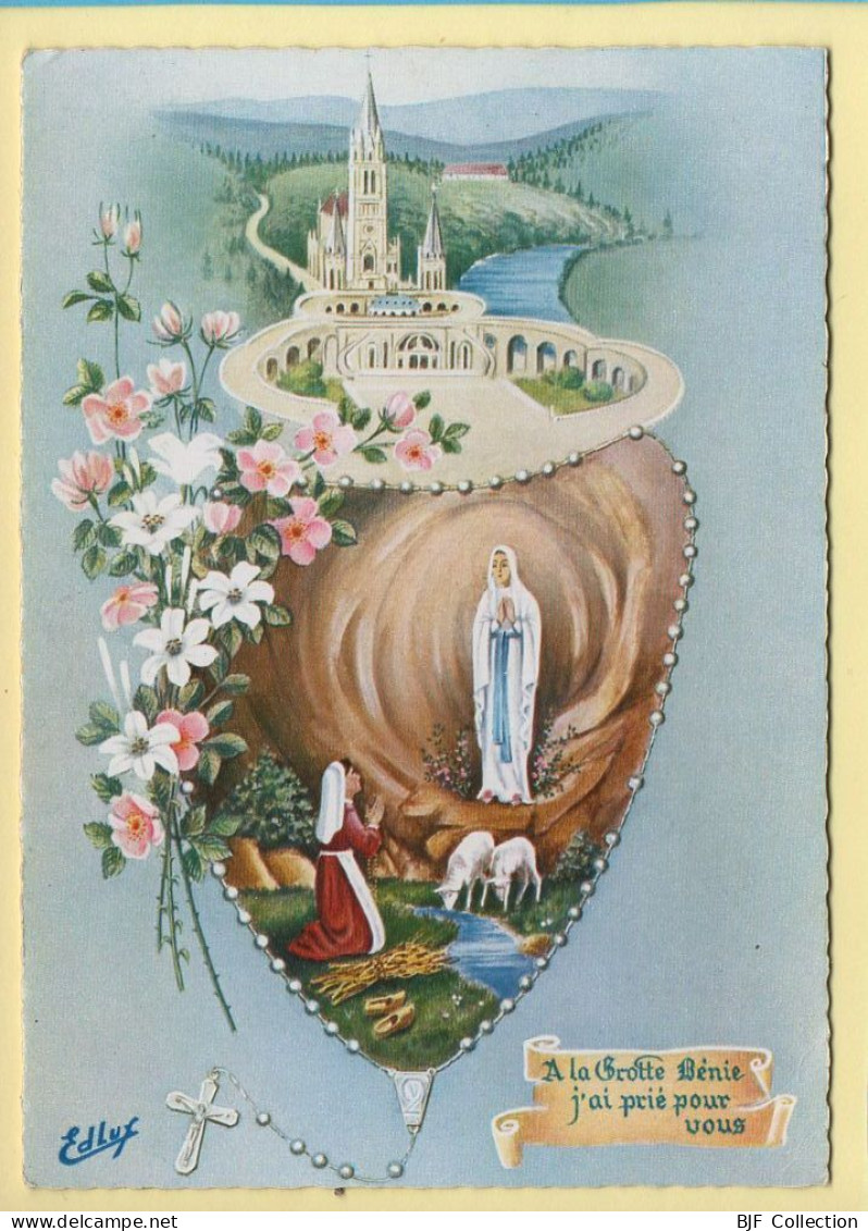 LOURDES – La Basilique Et L'Apparition / CPSM (voir Scan Recto/verso) - Lugares Santos