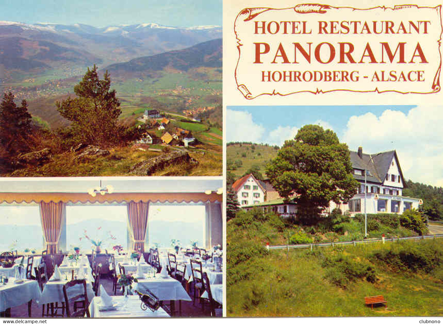 HOHRODBERG - BELLE CARTE PUBLICITAIRE DE L'HOTEL-RESTAURANT "PANORAMA"  Fam. Mahler  - Sonstige & Ohne Zuordnung