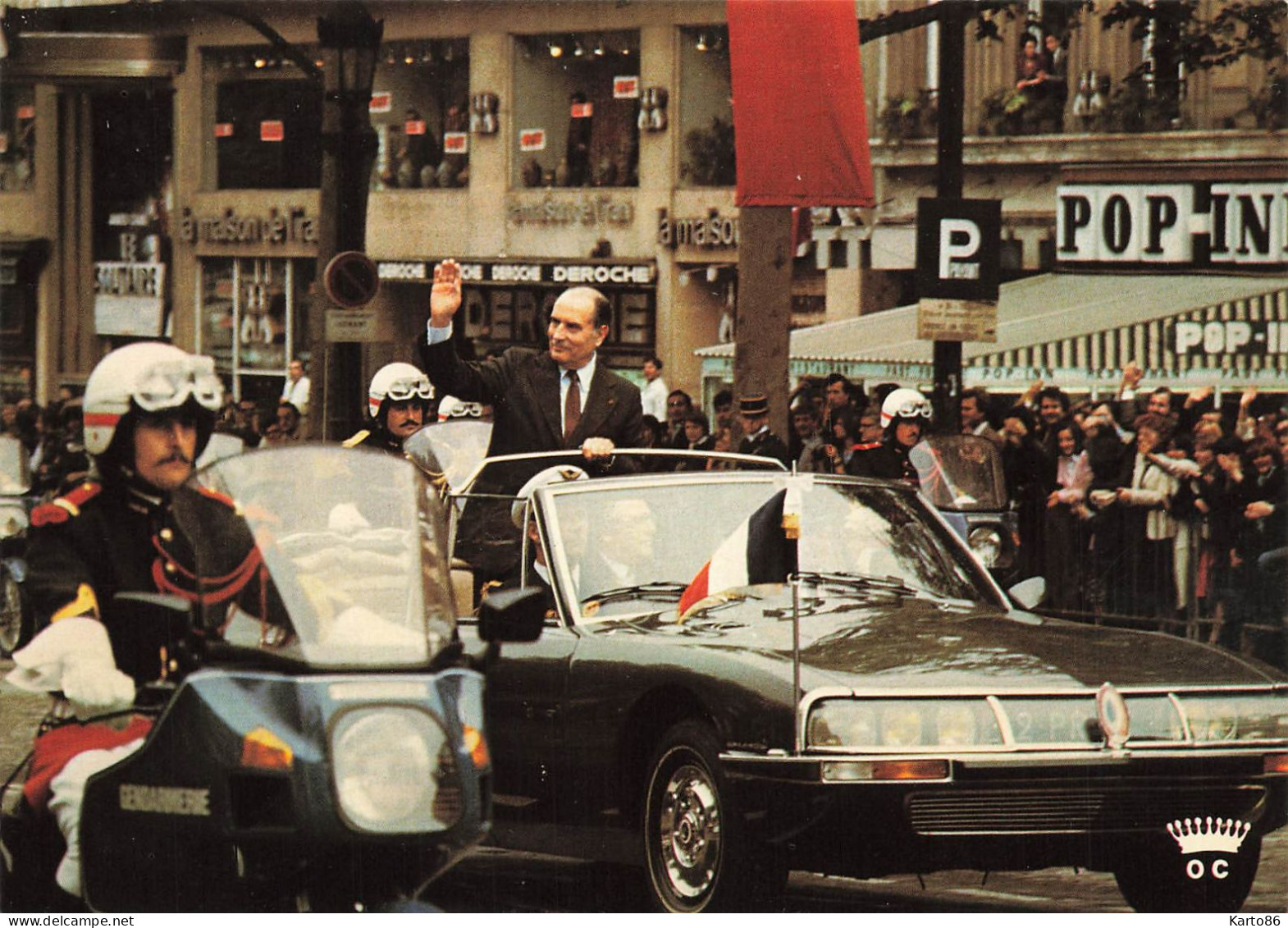 François MITTERAND , Nouveau Président De La République 21 Mai 1981 * Politique Politica * Paris Arc De Triomphe - Personaggi