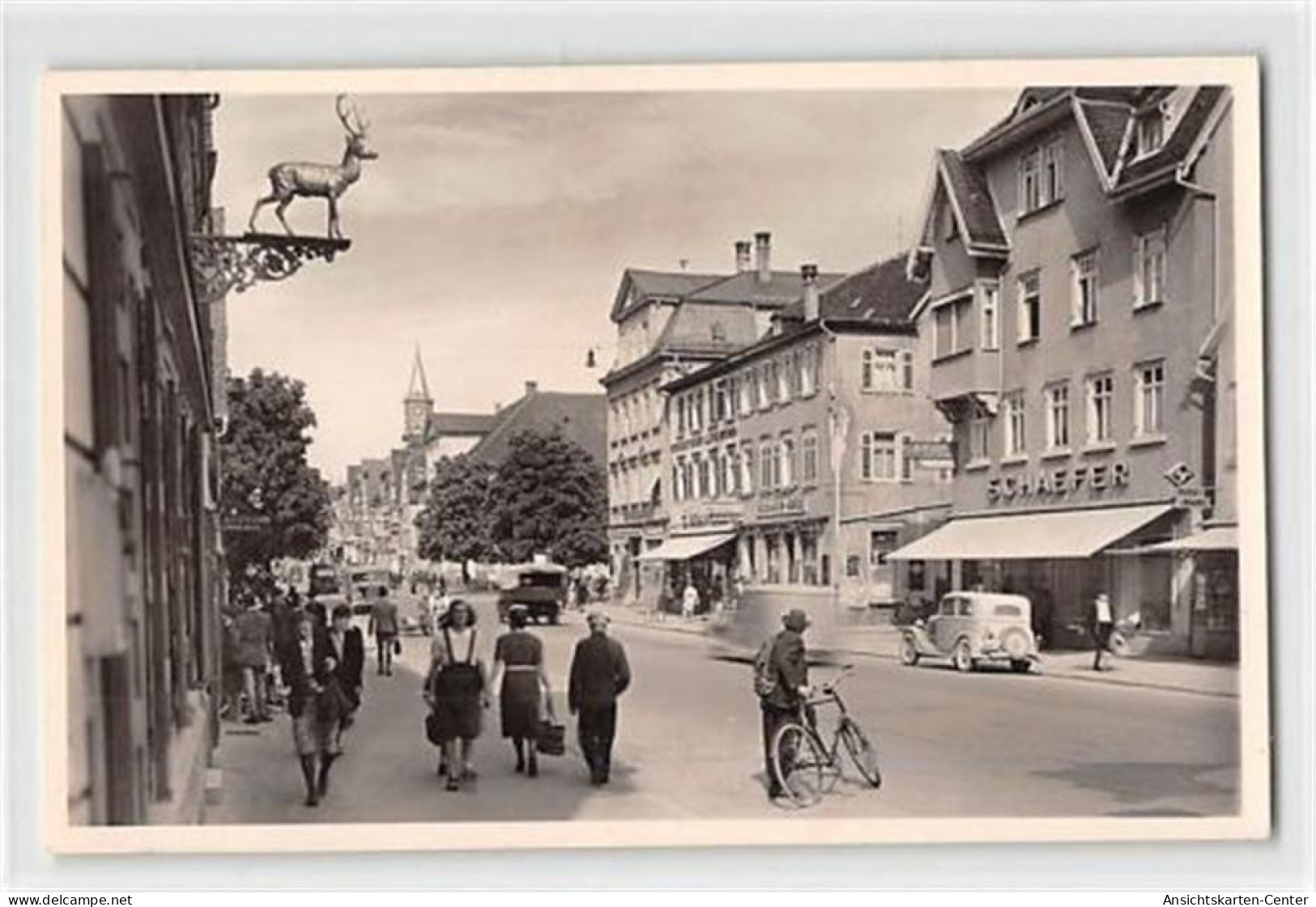 39116606 - Goeppingen. Belebte Strassenpartie Mit Geschaeften Ungelaufen  Sehr Gut Erhalten. - Göppingen