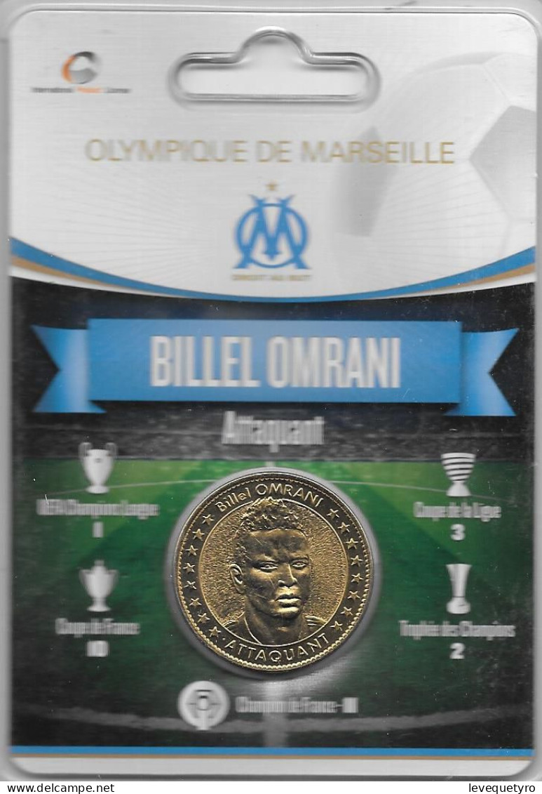 Médaille Touristique Arthus Bertrand AB Sous Encart Football Olympique De Marseille OM  Saison 2011 2012 Omrany - Non Datati