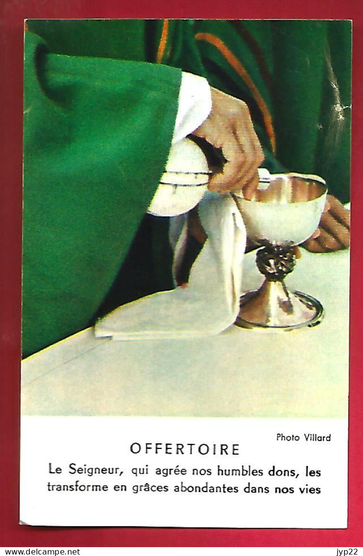 Image Pieuse Ed Propagation De La Foi Photo Villard Offertoire - Oeuvres Pontificales Missionnaires - Images Religieuses