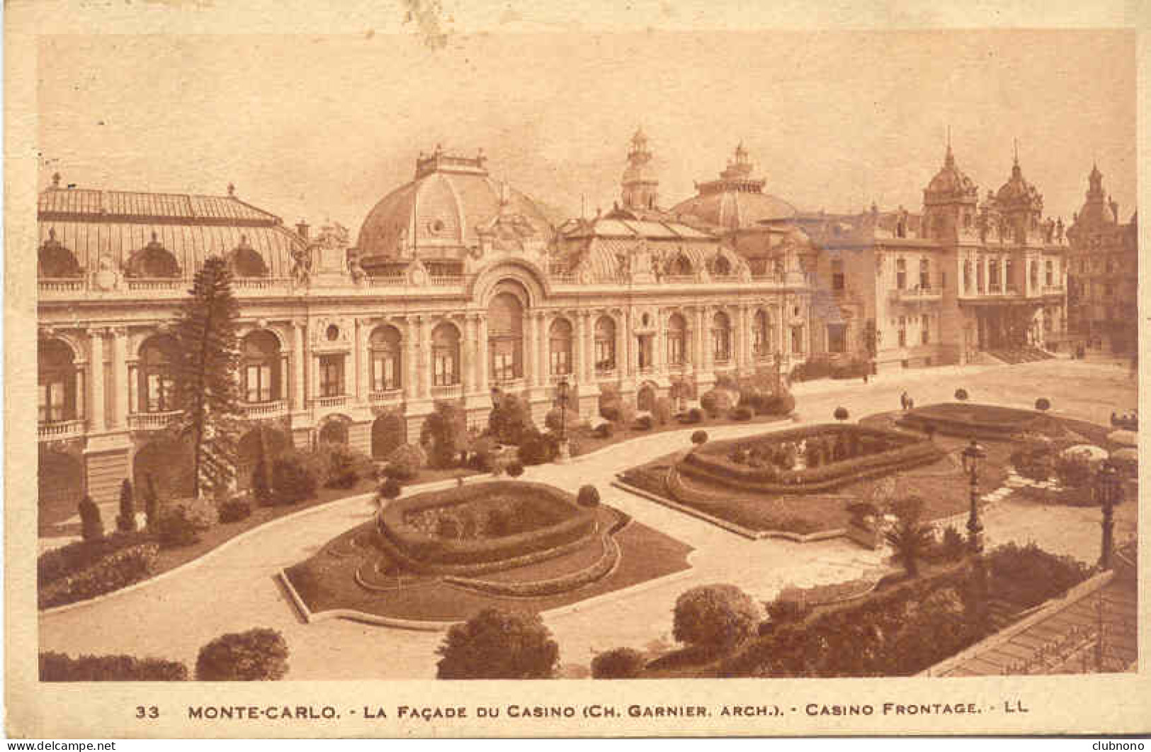 CPA - MONTE-CARLO -  LA FACADE DU CASINO - Otros & Sin Clasificación