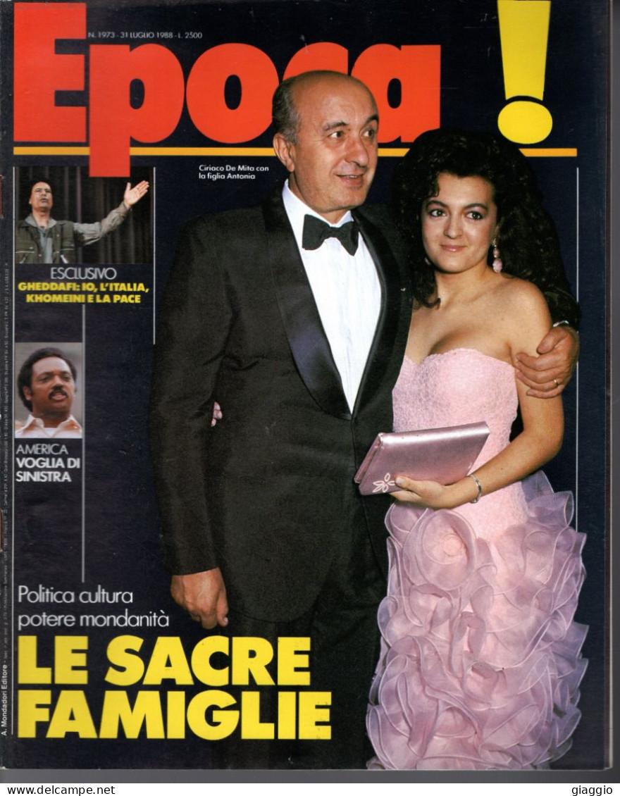 °°° RIVISTA EPOCA N° 1973 DEL 31 LUGLIO 1988 °°° - Otros & Sin Clasificación