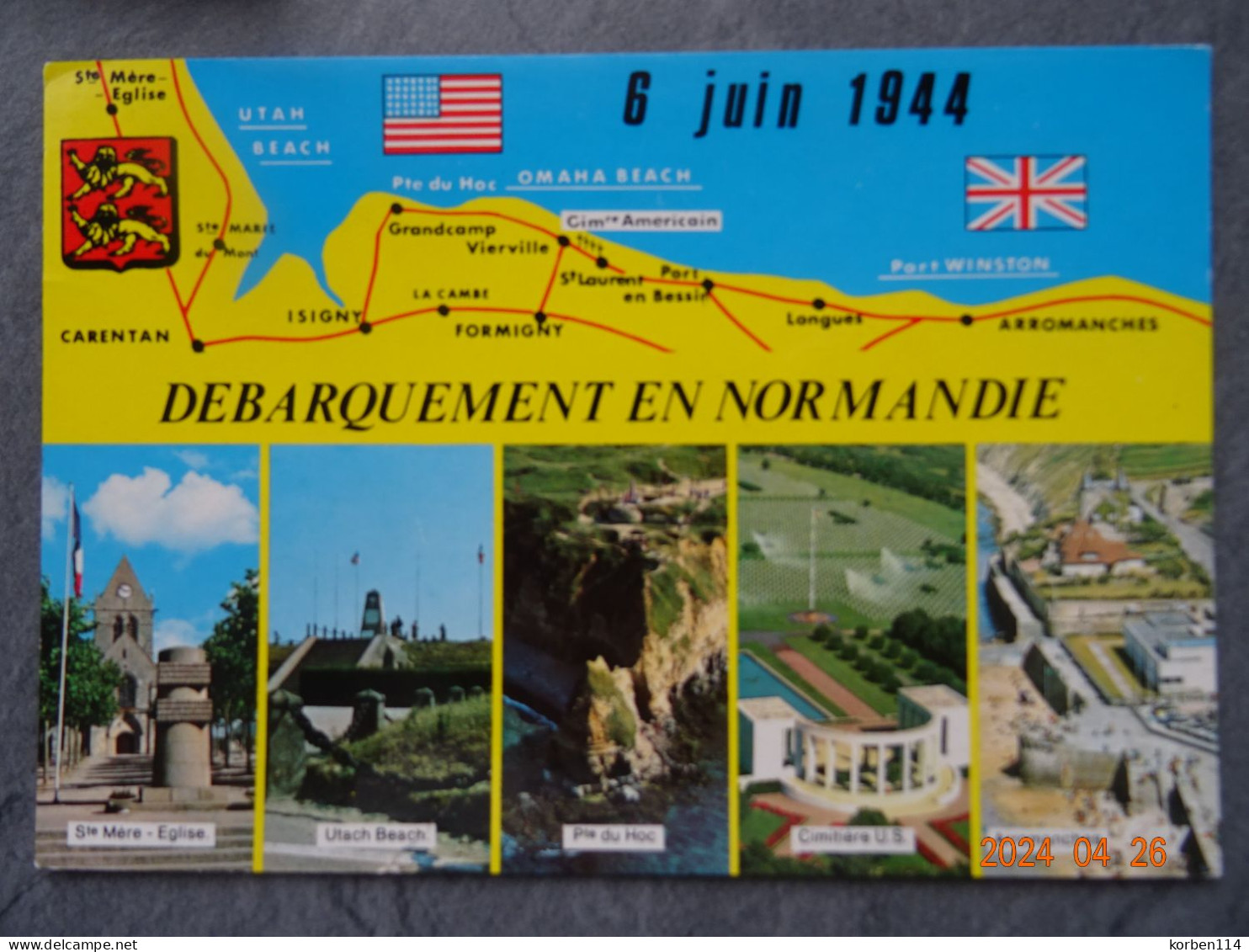 CIRCUIT DES PLAGES DU DEBARQUEMENT - Weltkrieg 1939-45