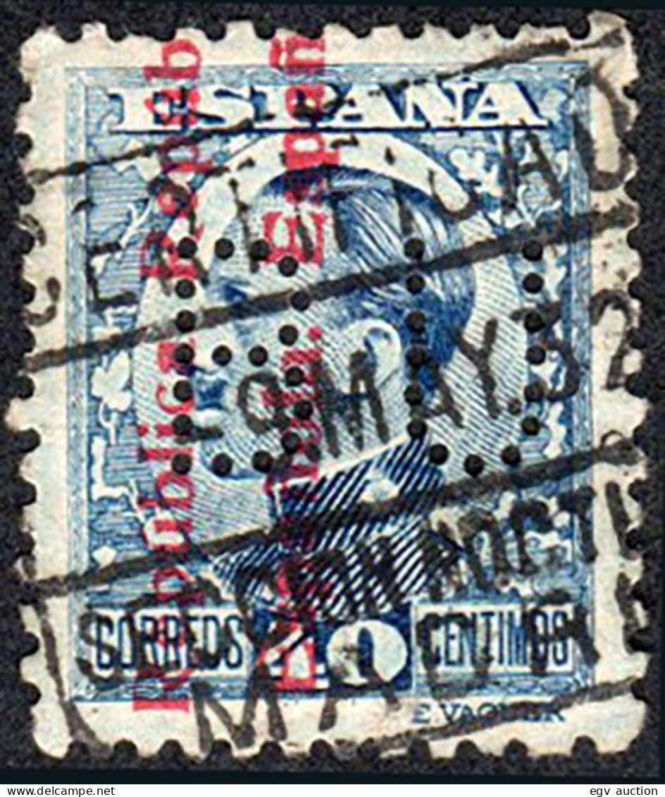 Madrid - Perforado - Edi O 600 - "BU" (Banco) - Usados