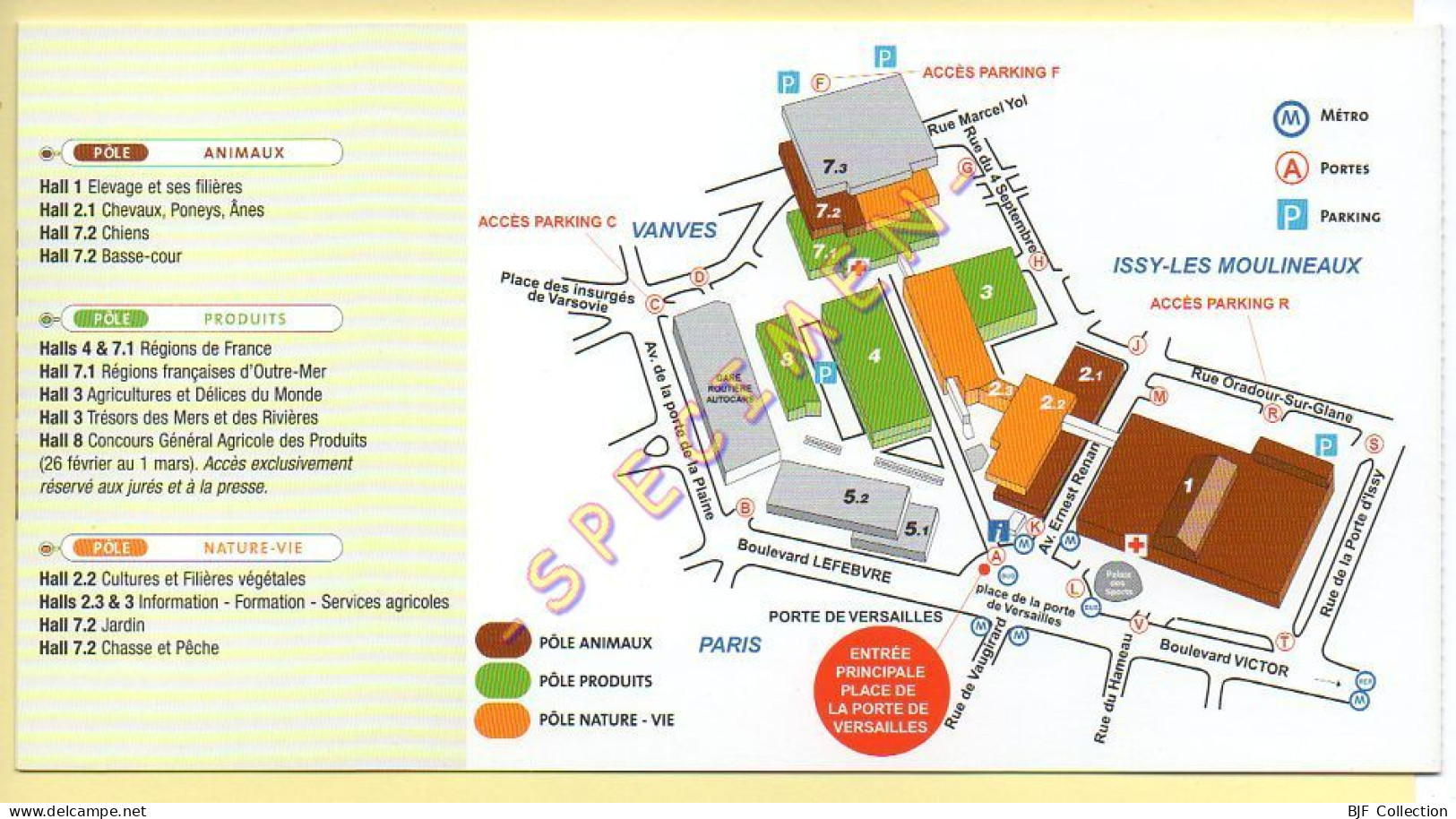 Vaches : Salon International De L'Agriculture 2005 - Vache Et Enfant - Grand Format 21 X 11 Cm Carte Double - Vaches