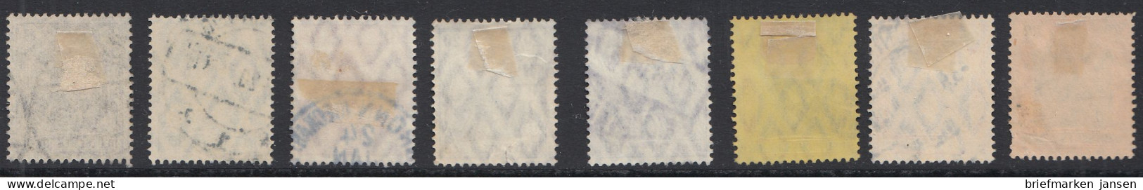 D,Dt.Reich Mi.Nr. 83, 84-93, Freim. Germania Gestempelt - Unused Stamps