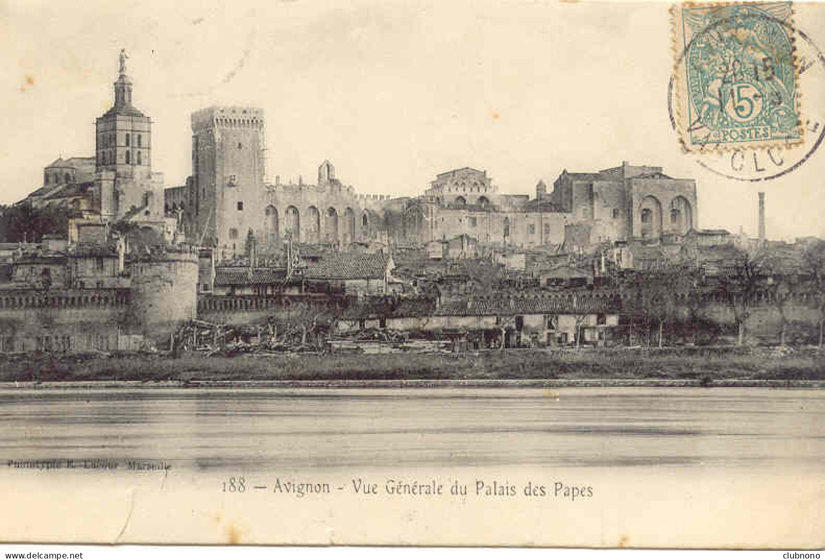 CPA - AVIGNON - VUE GENERALE DU PALAIS DES PAPES - Avignon (Palais & Pont)