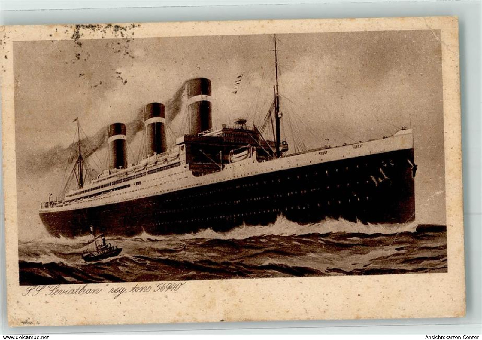 39420806 - S.S. Leviathan Schlepper - Paquebote