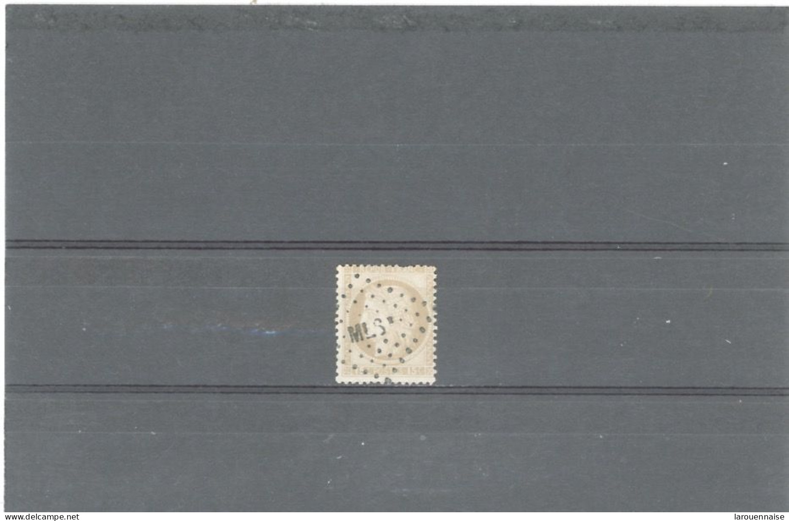 OBLITERATION  FEROVIAIRE- MARSEILLE A LYON SPÉCIAL N°51 15c  CÉRÈS (1870)Obl LOSANGE BATON -M L S E - Sonstige & Ohne Zuordnung