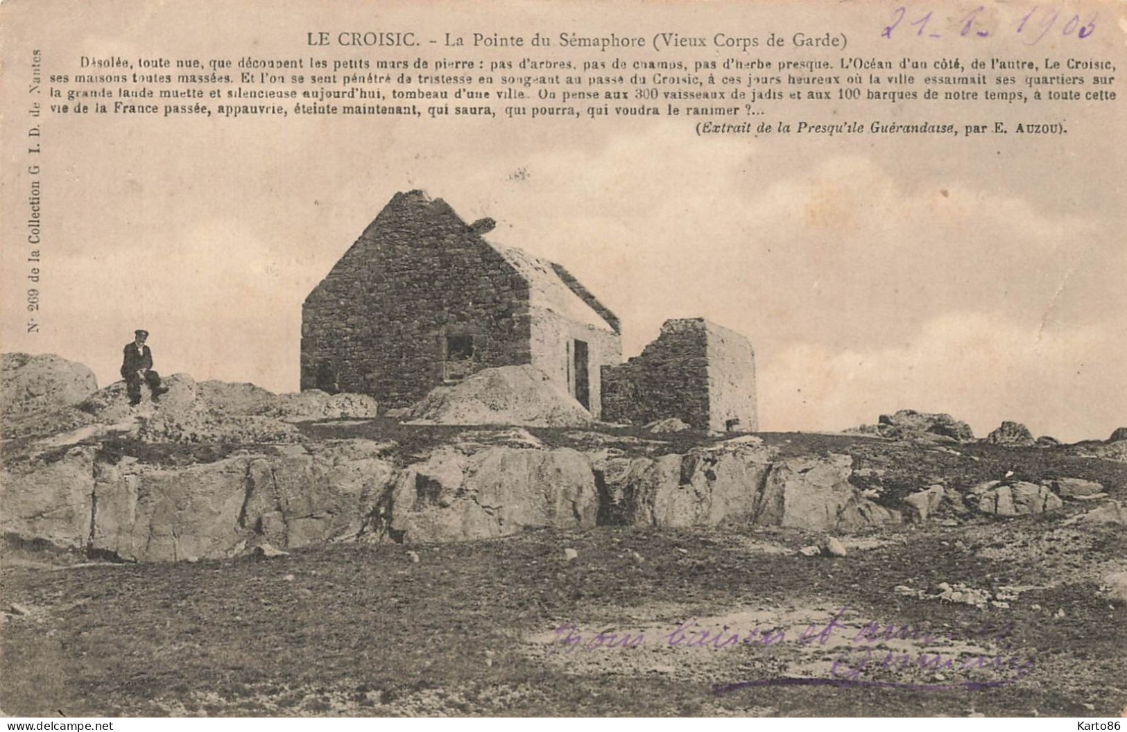 Le Croisic * 1903 * La Pointe Du Sémaphore ( Vieux Corps De Garde ) - Le Croisic