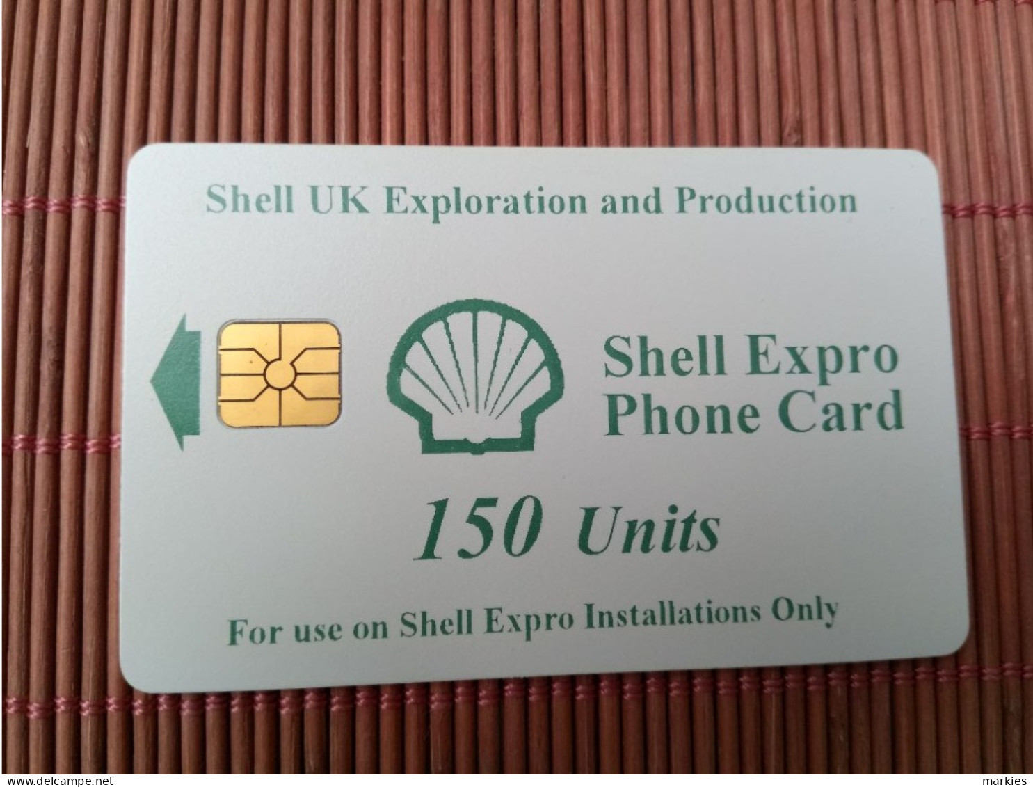 Schell Phonecrd 150 Units Used Rare - [ 2] Oil Drilling Rig