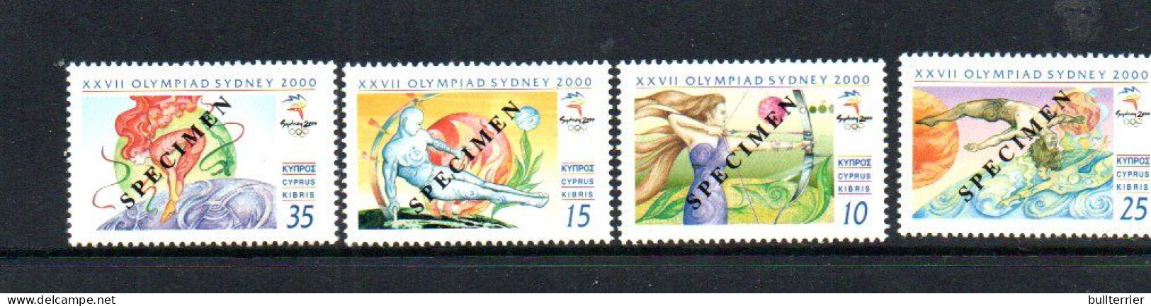 OLYMPICS - CYPRUS - 2000-Sydney Olympics Set Of 4 "specimen£ O/prints Mint Never Hinged - Ete 2000: Sydney