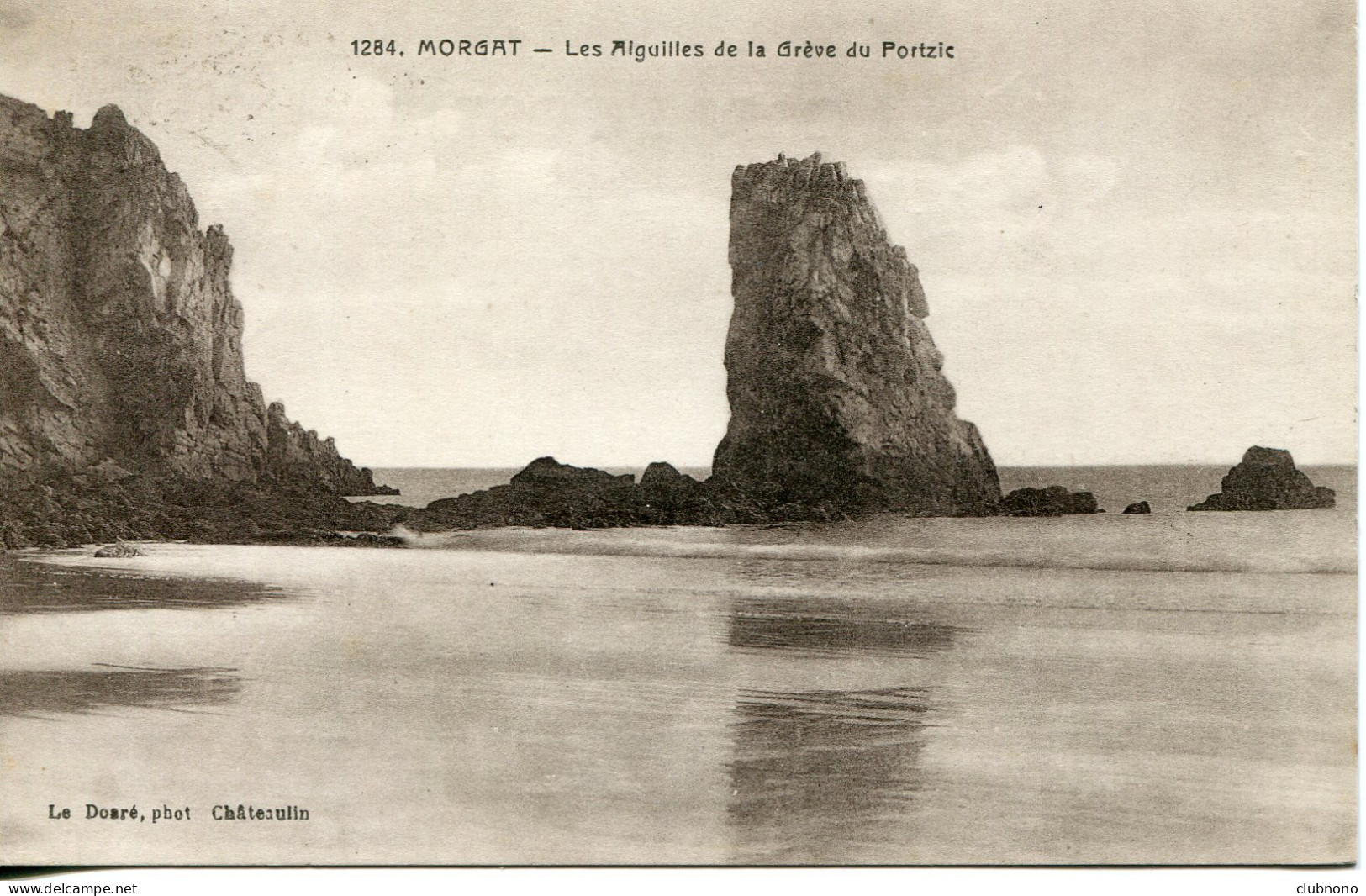 CPA -  MORGAT - LES AIGUILLES DE LA GREVE DU PORTZIC - Morgat