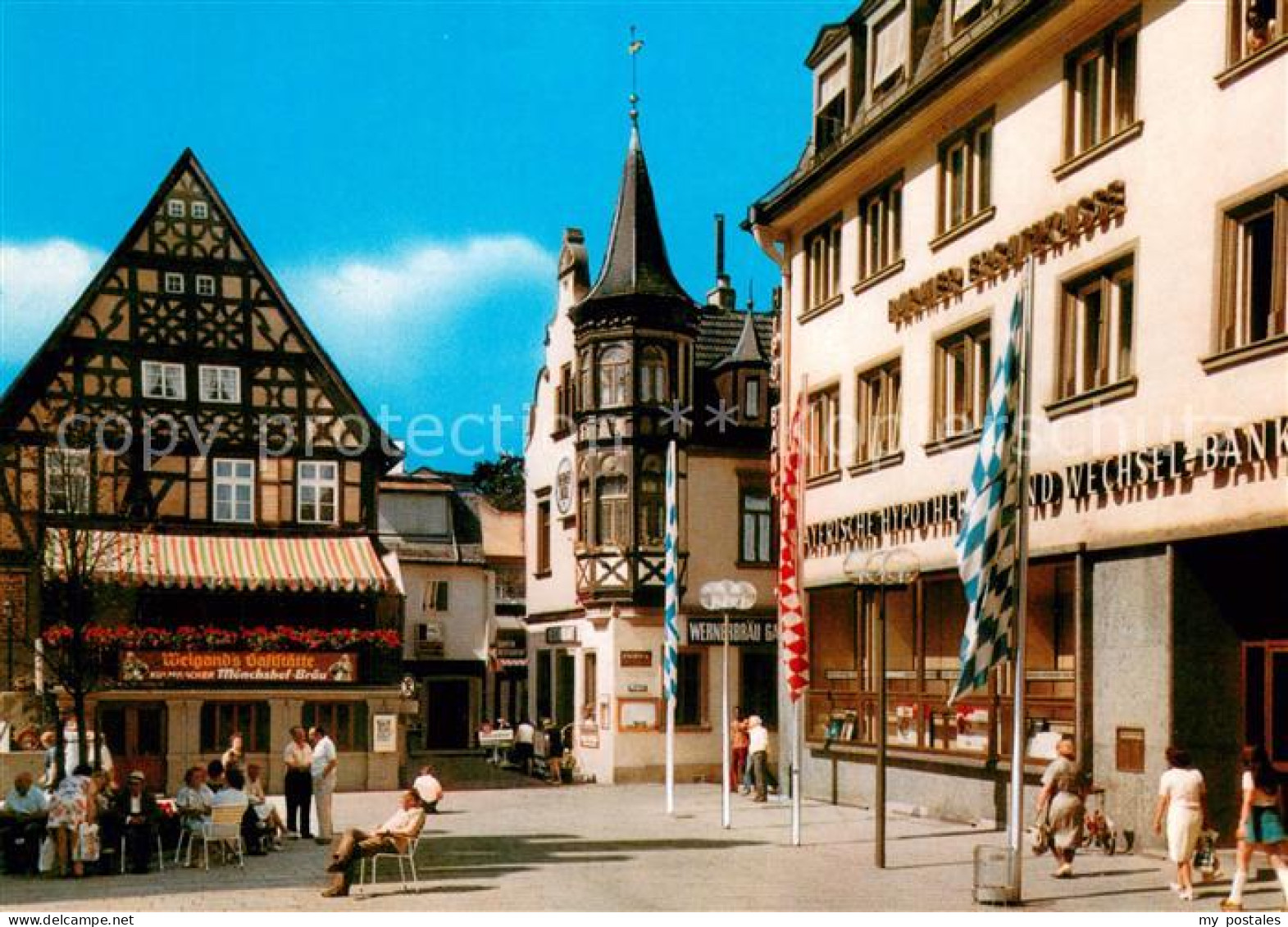 73672465 Bad Kissingen Fussgaengerzone Am Markt Fachwerkhaus Altstadt Bad Kissin - Bad Kissingen