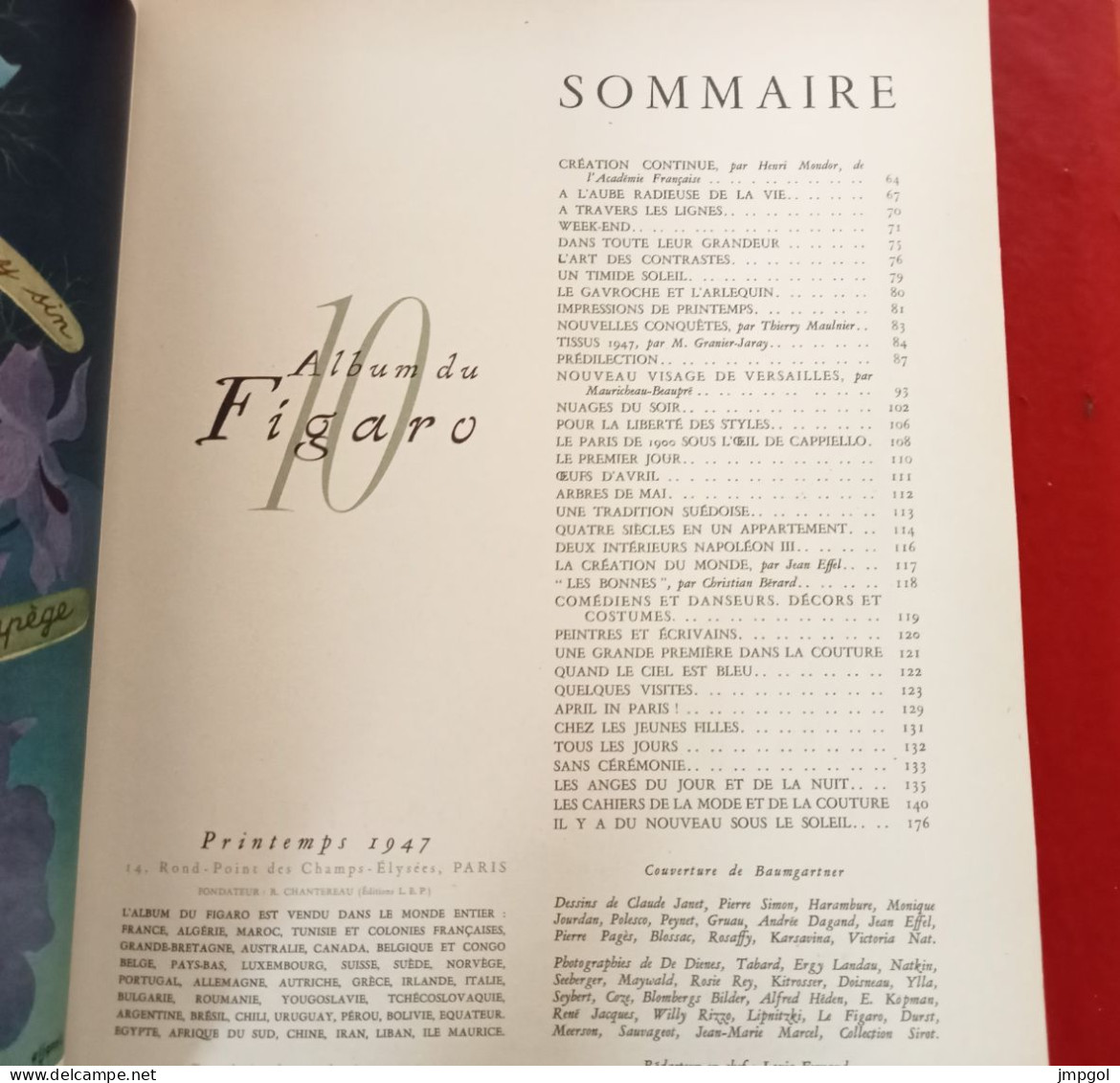 Album Du Figaro La Mode De Printemps 1947 Dior Lelong Balenciaga Balmain Nina Ricci Jacques Fath Maggy Rouf Molineux - 1900 - 1949