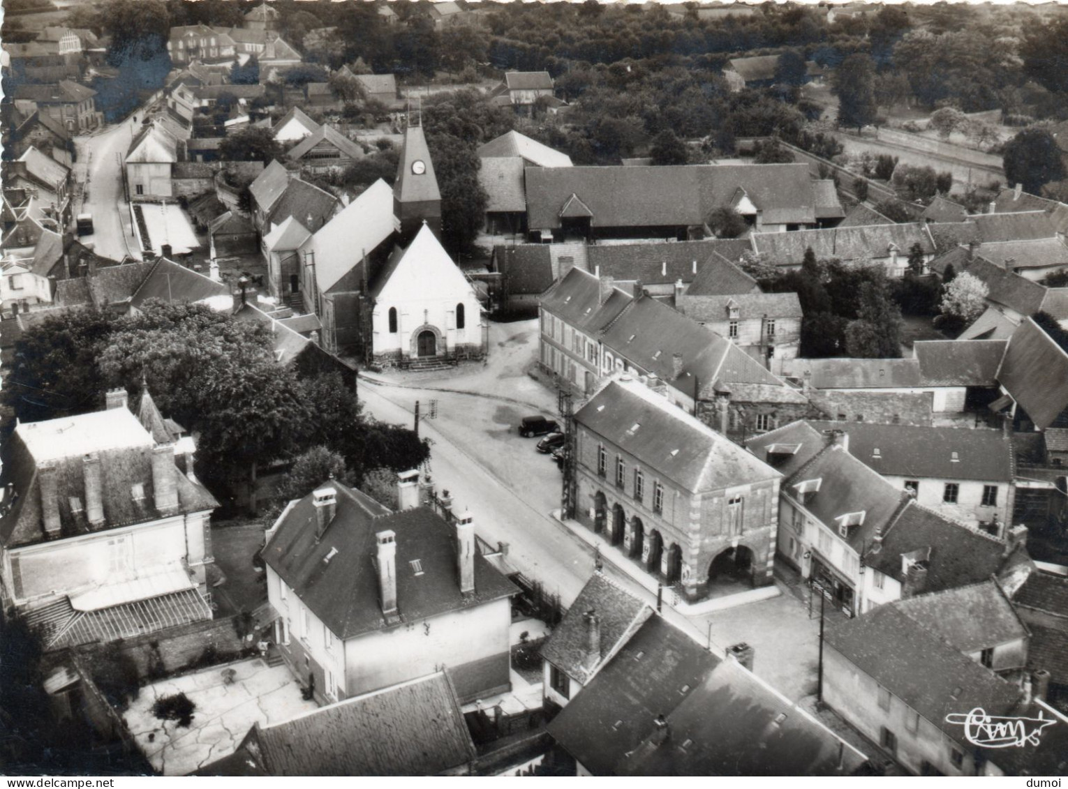 ANSAUVILLERS  (Oise)  -  Vue Aérienne Sur Le Centre - Autres & Non Classés