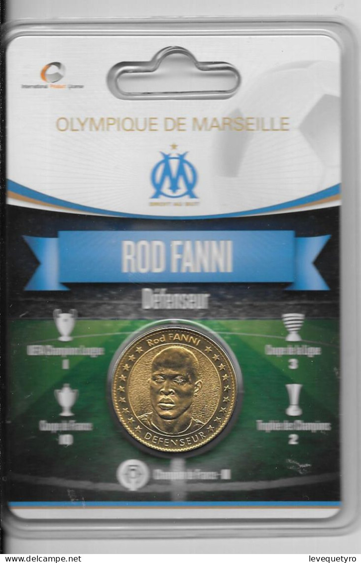 Médaille Touristique Arthus Bertrand AB Sous Encart Football Olympique De Marseille OM  Saison 2011 2012 Fanni - Non Datati