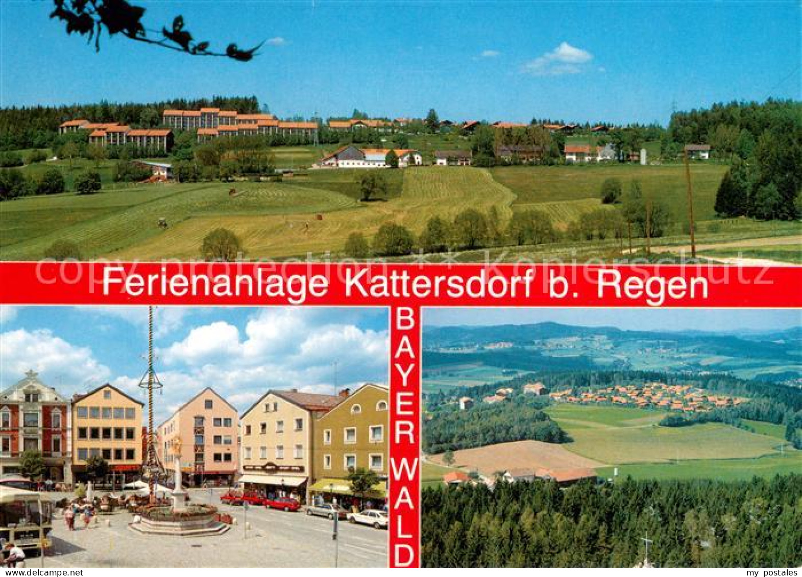 73672457 Regen Ferienanlage Kattersdorf Ortszentrum Fliegeraufnahme Regen - Regen