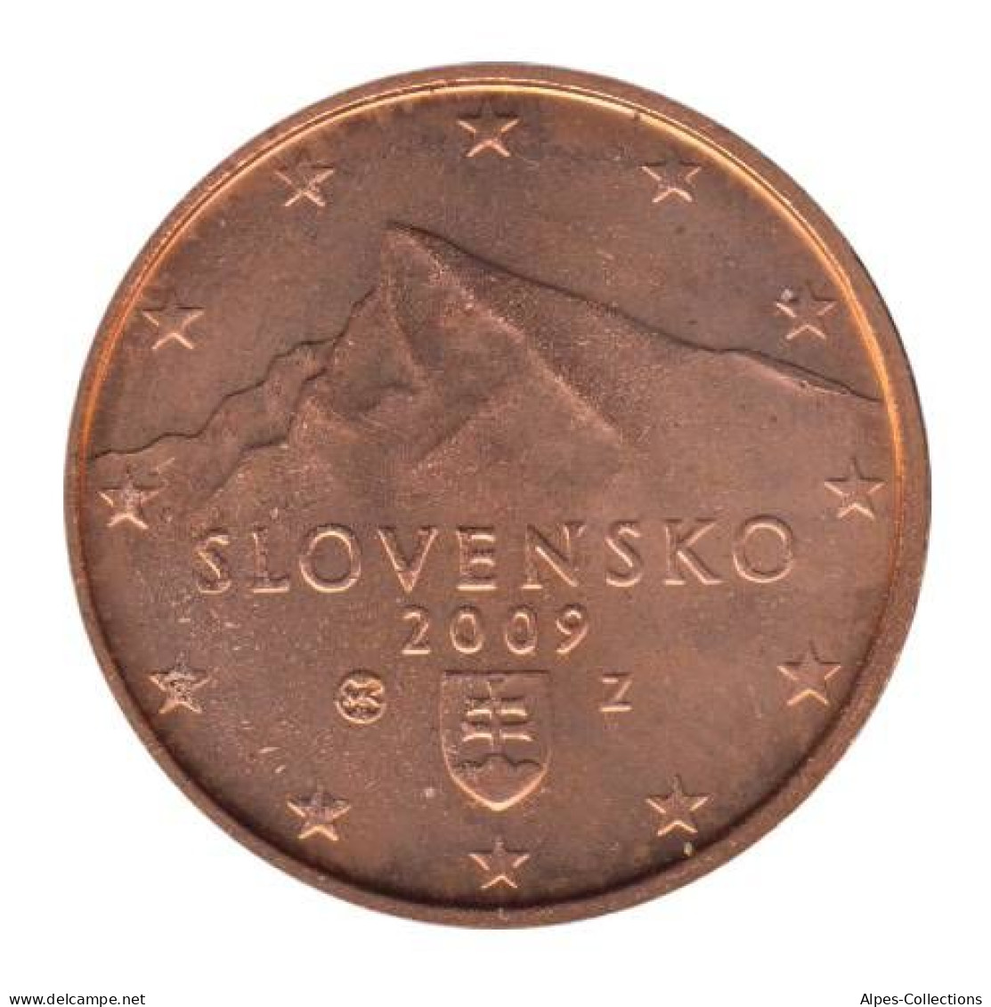 SQ00209.1 - SLOVAQUIE - 2 Cents - 2009 - Eslovaquia