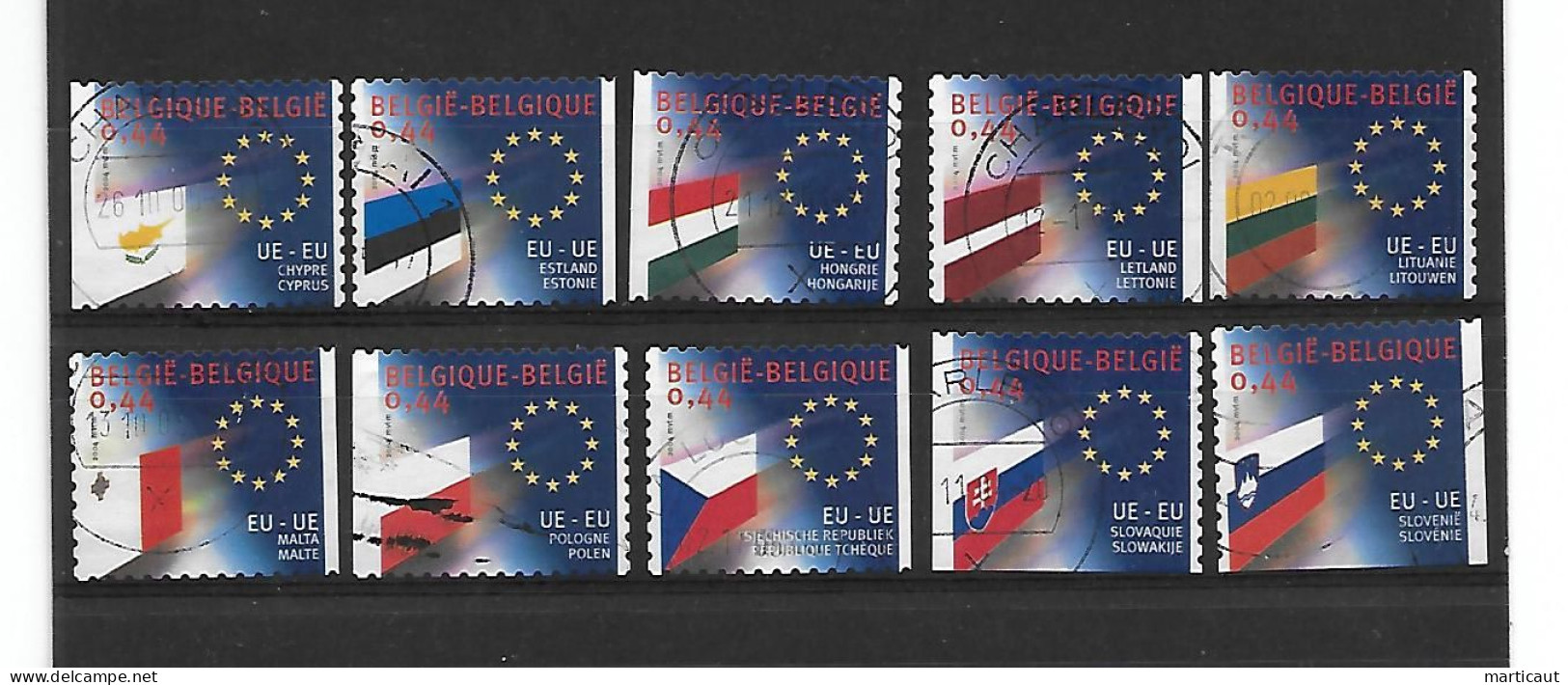 COB 3293/02 Oblitérés Vendus En L'état - Année 2004 - Used Stamps