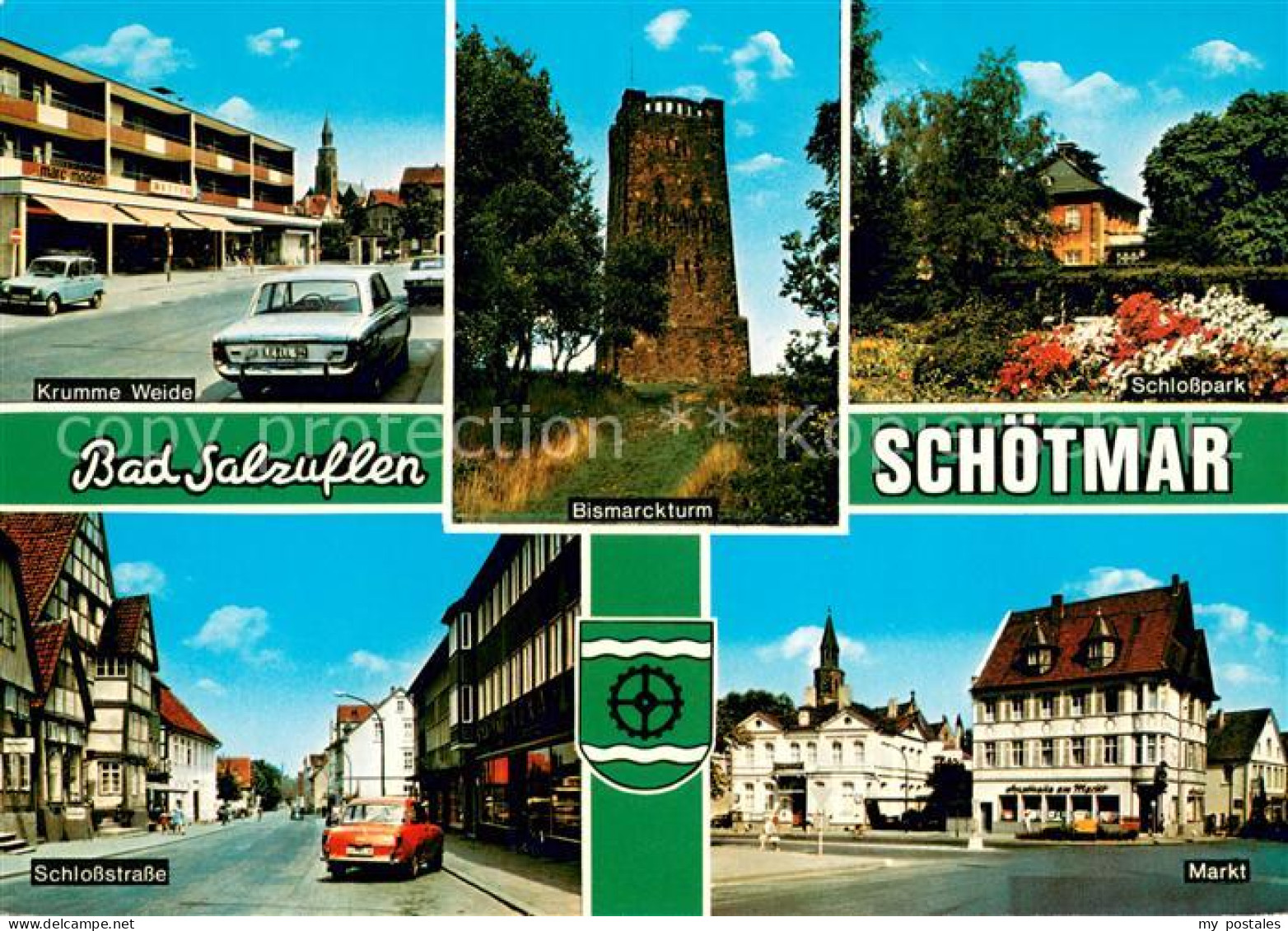 73672404 Schoetmar Krumme Weide Bismarckturm Schlosspark Schlossstrasse Markt Sc - Bad Salzuflen