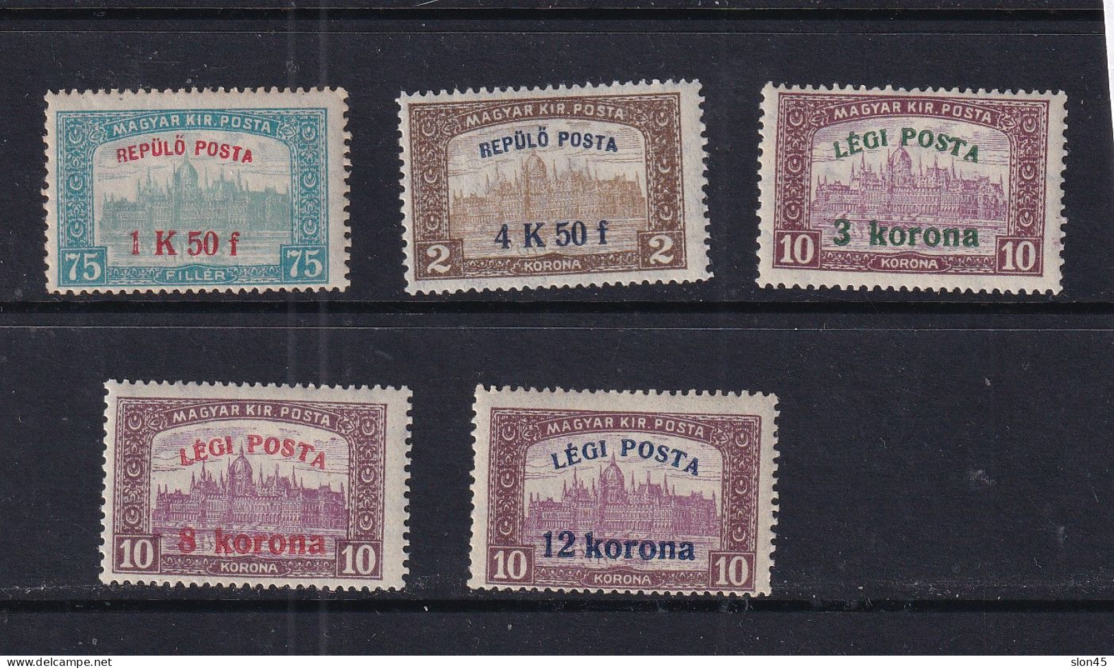 Hungary 1918/20 Overprint MNH CV 39 Euro 16128 - Nuovi