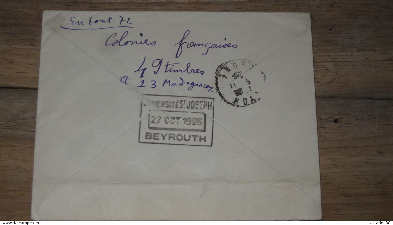 Enveloppe GRAND LIBAN, Beyrouth 1925, Recommandé  ......... Boite1 ..... 240424-226 - Lettres & Documents