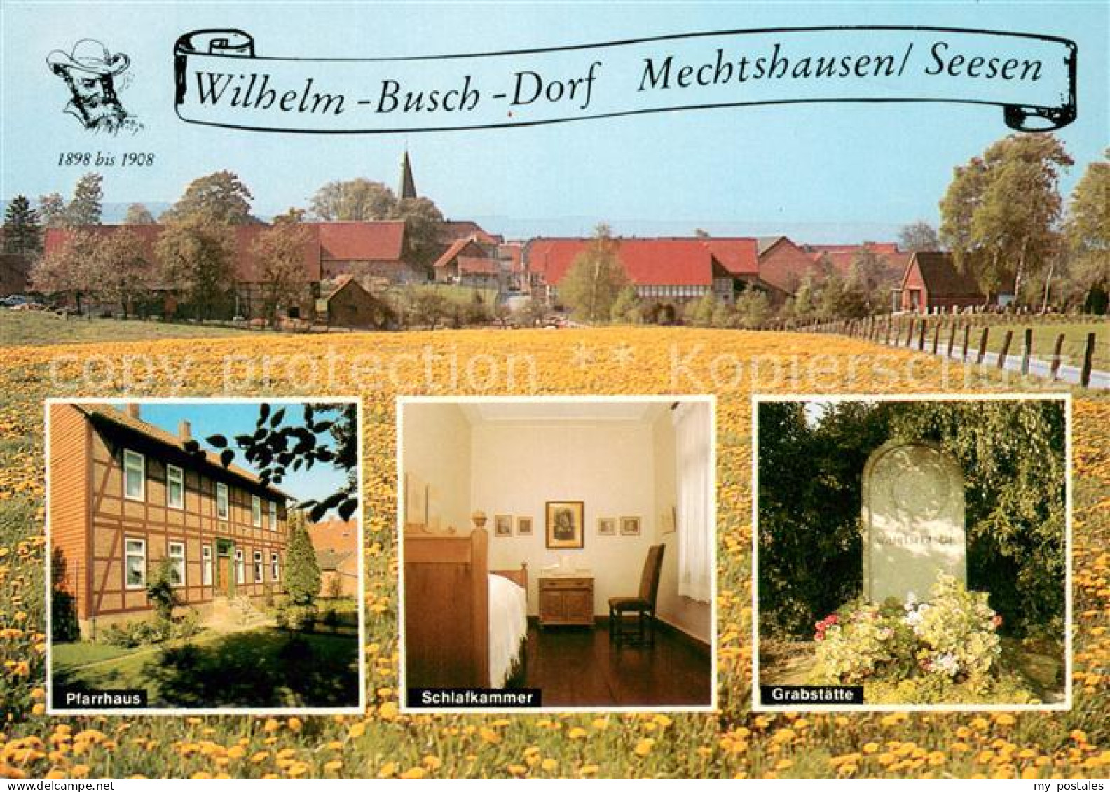 73672377 Mechtshausen Wilhelm Busch Dorf Pfarrhaus Schlafkammer Grabstaette Mech - Seesen