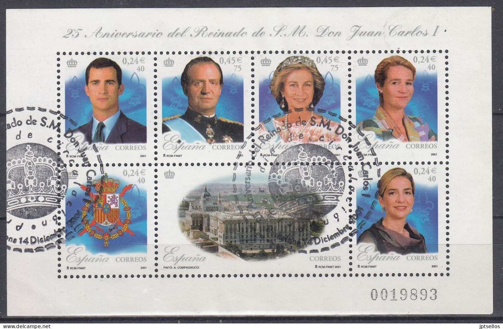 ESPAÑA 2001 Nº 3856 USADO - Used Stamps