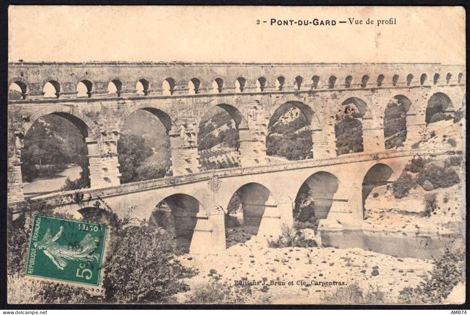 30-0013 - Carte Postale GARD (30) - PONT DU GARD - Vue De Profil - Sonstige & Ohne Zuordnung