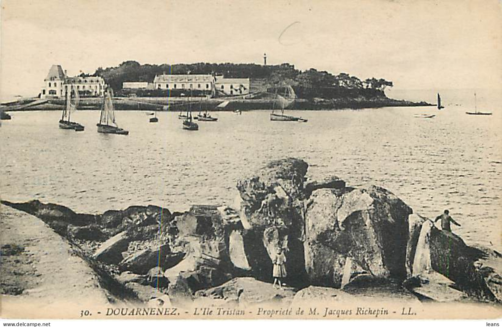 DOUARNENEZ - L'île Tristan - Propriété De M. Jacques Richepin - LL 30 - Douarnenez