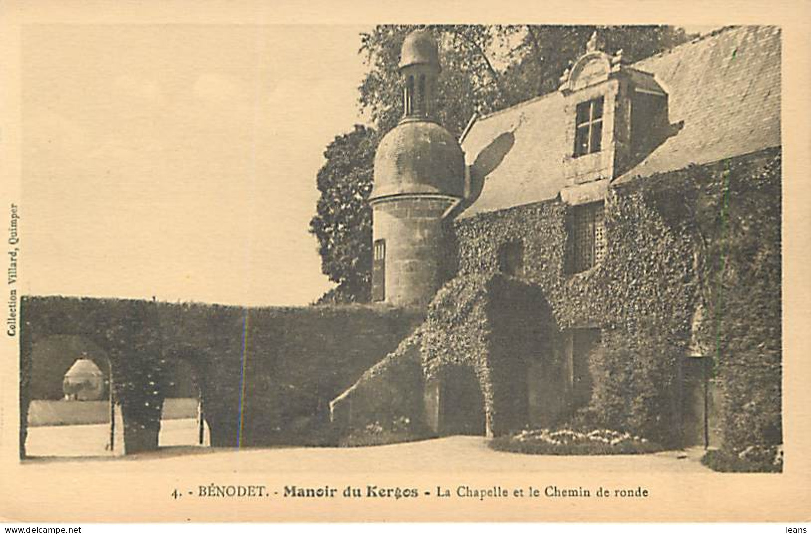 BENODET - Manoir Du Kergos - La Chapelle Et Le Chemin De Ronde - 4 - Bénodet