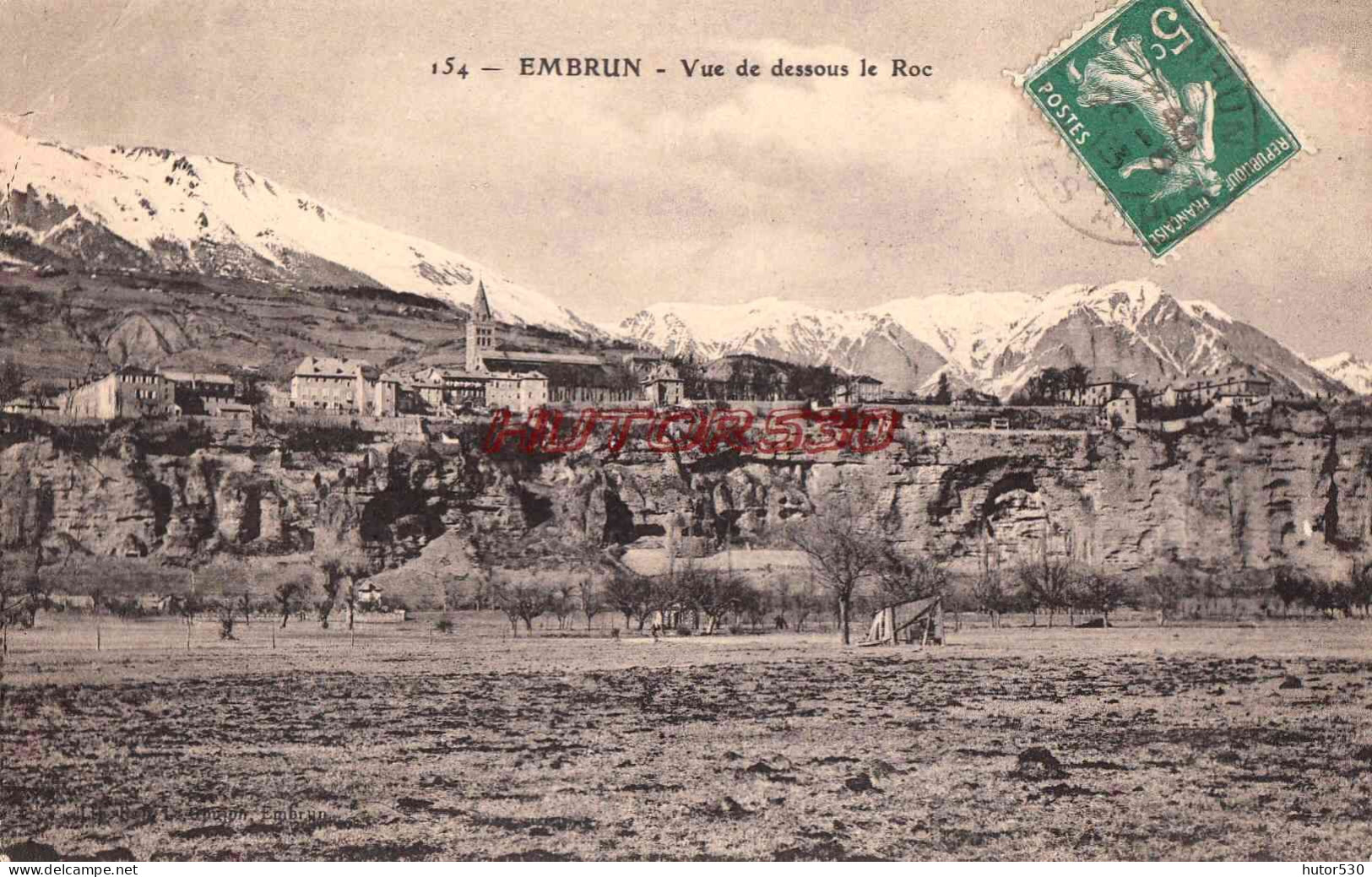 CPA EMBRUN - VUE DE DESSOUS LE ROC - Embrun