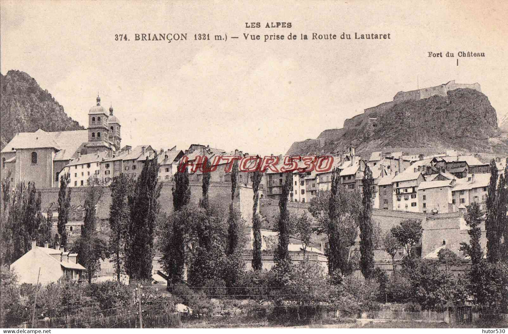 CPA BRIANCON - VUE PRISE DE LA ROUTEDU LAUTARET - Briancon