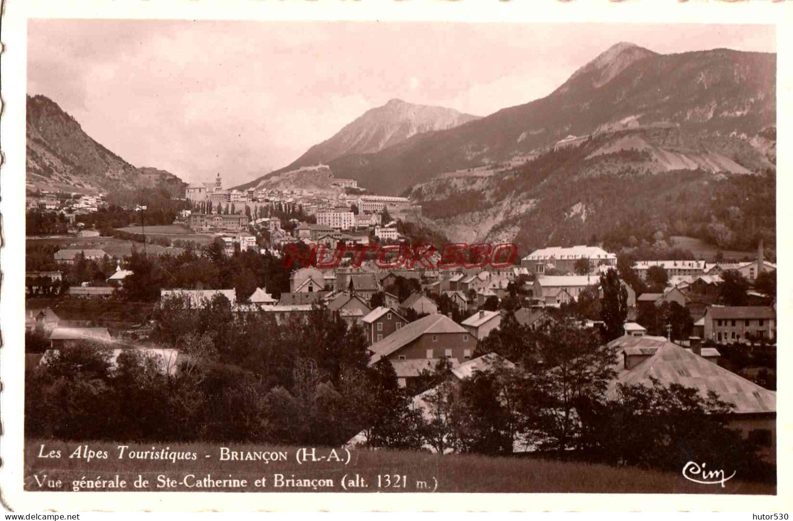 CPSM BRIANCON - VUE GENERALE DE STE CATHERINE ET BRIANCON - Briancon