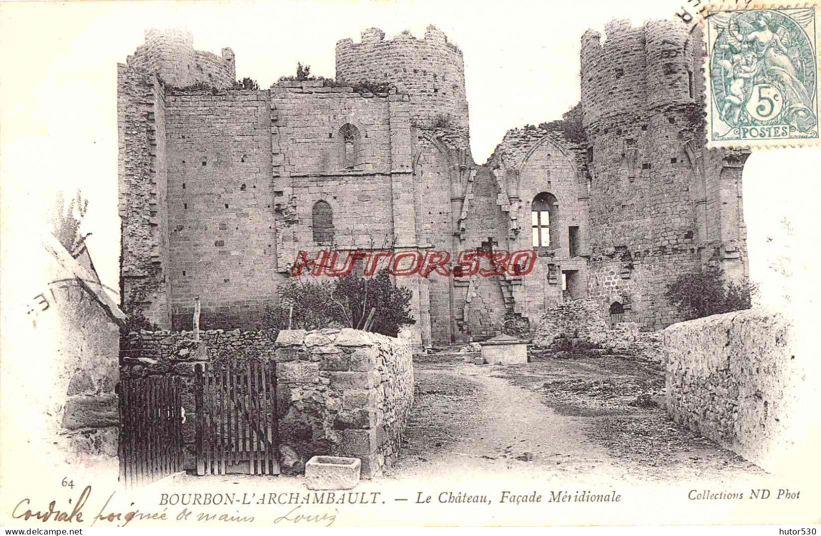 CPA BOURBON L'ARCHAMBAULT - LE CHATEAU - Bourbon L'Archambault