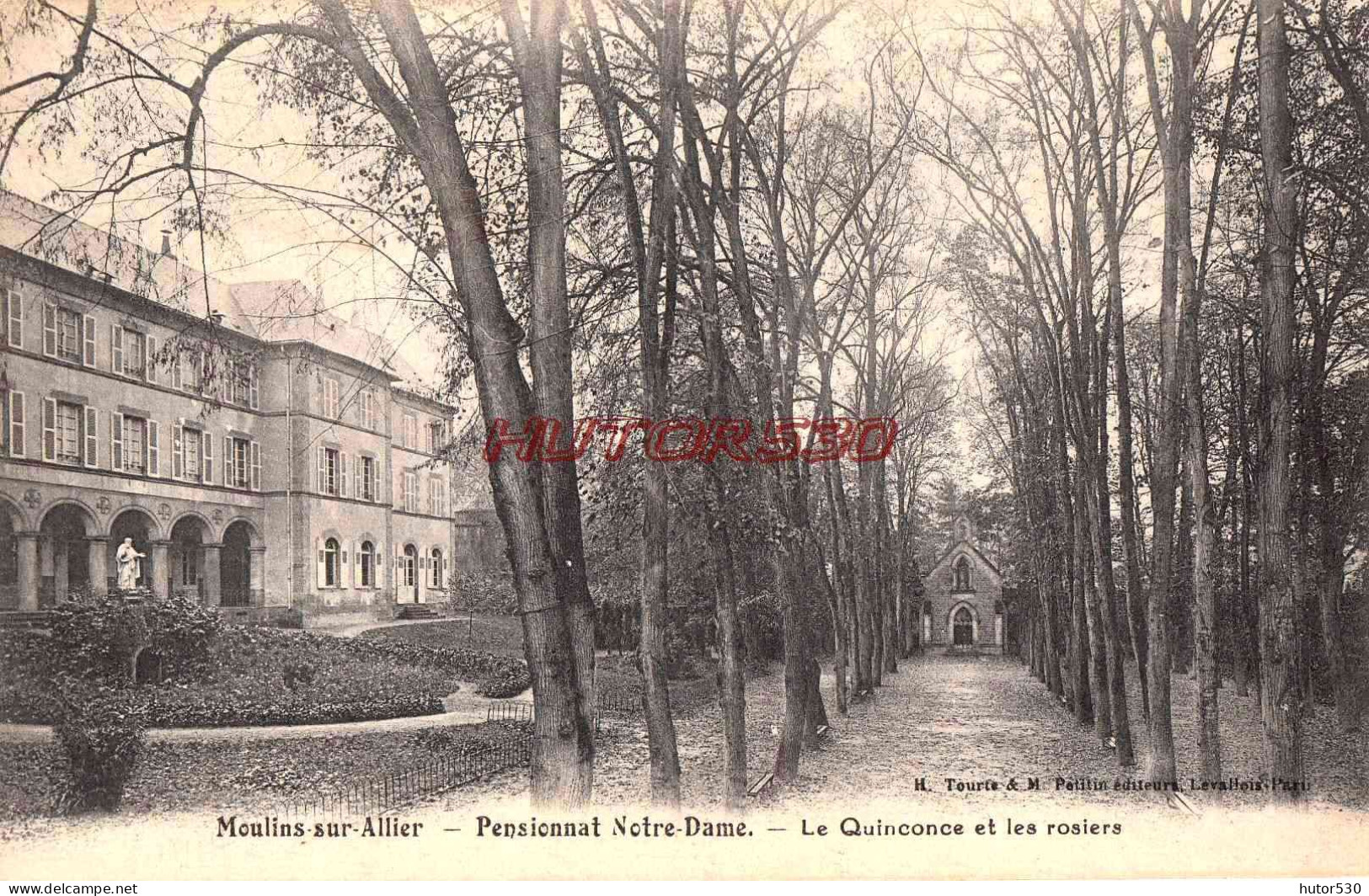 CPA MOULINS - PENSIONNAT NOTRE DAME - LE QUINCONCE ET LES ROSIERS - Moulins